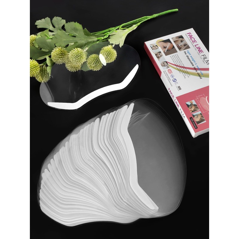 EBANKU 100 Pcs Shower Visor Face Eye Shield, Clear Shield