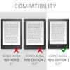 kwmobile Case Compatible with Kobo Aura H2O Edition 1 -
