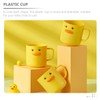 OSALADI 2pcs Cute Duck Toothbrush Cups for Plastic Brushing and