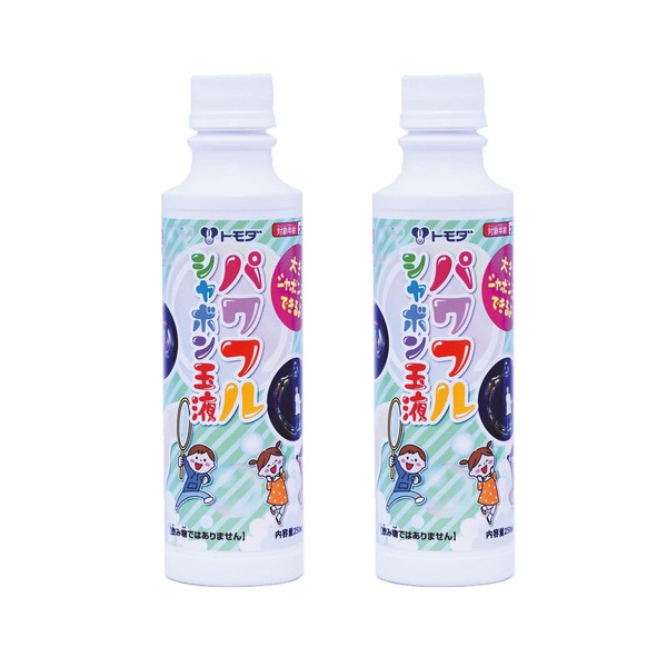 Tomoda Shokai 740-02 Soap Liquid 8.5 fl oz (250 ml), Set of 2, Powerful Soap Liquid for Large Bubbles, Made in Japan