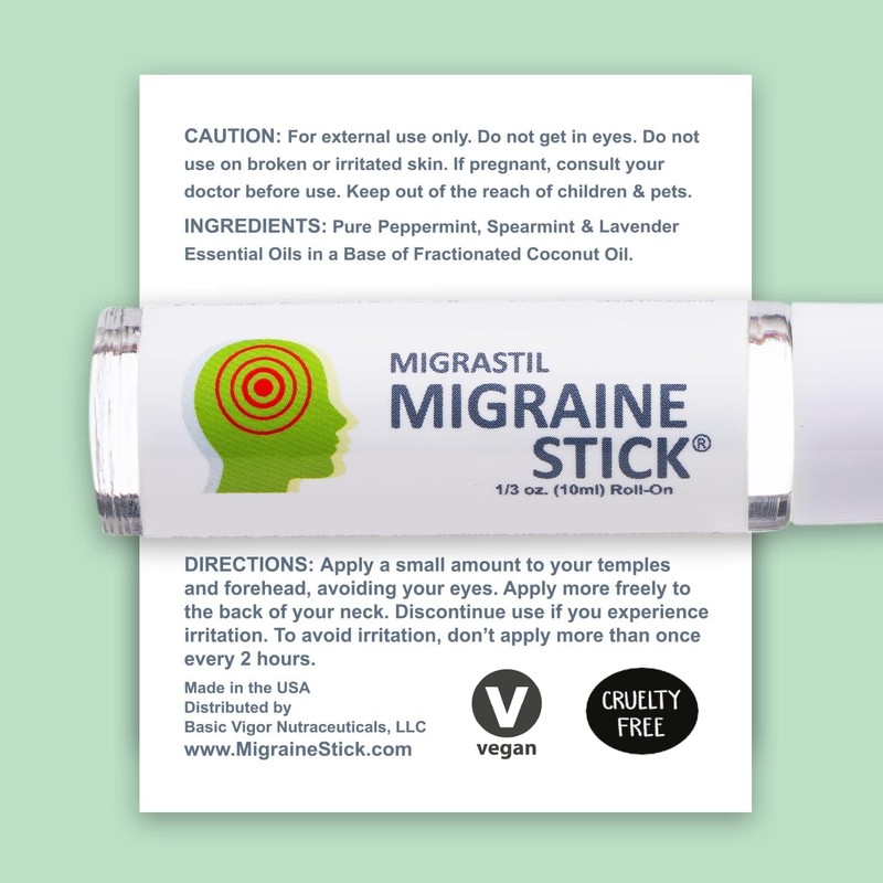 Basic Vigor Migrastil Migraine Stick Rollon - Fast Cooling Comfort