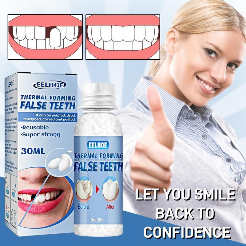 EELHOE 1/2/4pcs EELHOE Moldable Dental Gel Dentures Temporary Fillings Cavities