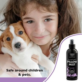 Aromasong Lavender Pillow Spray - All Natural Calming Linen & Bedtime Mist for Deep Sleep - Aromatherapy Botanical Essential Oils for Sleeping - for Relaxing Stress Fragrance Scent