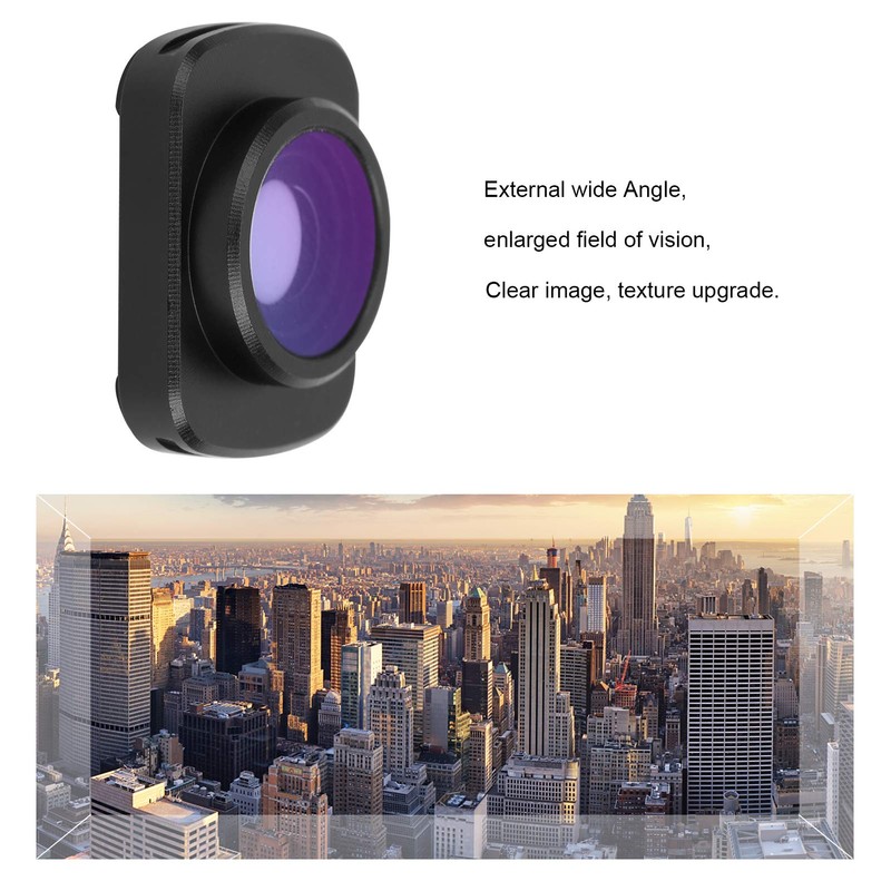 Wide Angle Lens,Portable External Wide Angle Handheld Gimbal Camera Optical