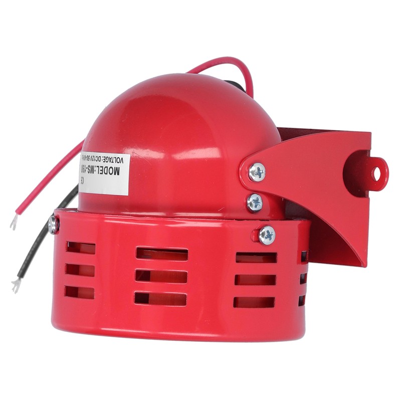 BERM Electric Motor Siren Alarm Mini Red Stainless Steel Shell