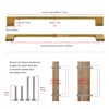 TUNNY 5 Pack Classic Cabinet Handles-10.08"/256mm Screw Spacing Antique Brass