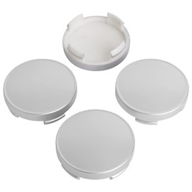 KitsPro 2.15Inch 55MM Wheel Center Caps for Ford Edge Escape Focus Fusion Rim Hub Caps 6M21 1003 AA, Pack of 4 (Silver, Outer 55MM, Inner 51MM)