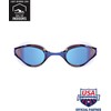 ARENA Blue Mirror Safety Goggles for Competitive Swimmers Anti Fog