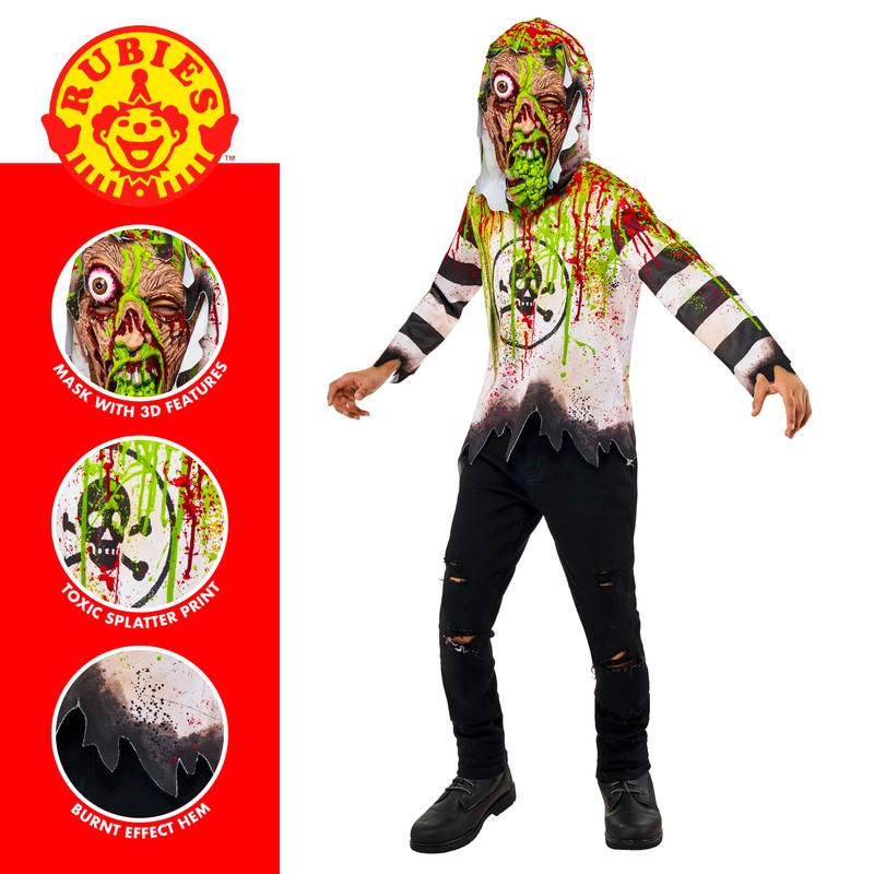 Rubie's 1000228L000 Toxic Kids Fancy Dress, Boys, Multicolour, 8-10 Years