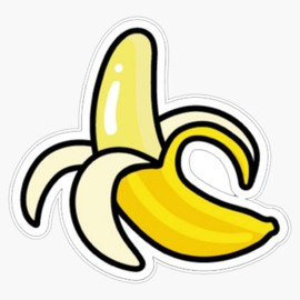 Generic Magnet Banana Magnet Bumper Sticker Car Magnet Flexible Reuseable Magnetic Vinyl 5(LAB-CTMAGNETS-1619)