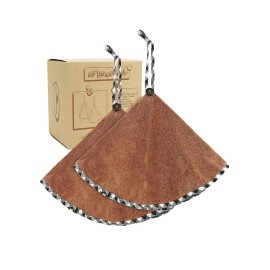 myHomeBody Hand Towels for Kitchen  Soft, Absorbent Charcoal Fiber Bathroom Burnt Orange