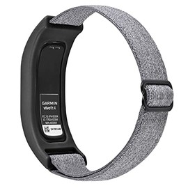 C2D JOY Elastic Nylon Bands Compatible with Garmin Vivofit 4 tracker Replacement Bands with Case-gray