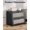 Kitsure Bread Box - Wooden Bread Box for Kitchen Countertop,