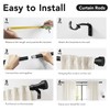 IFELS 2 Pack Heavy Duty Curtain Rods for Windows 48