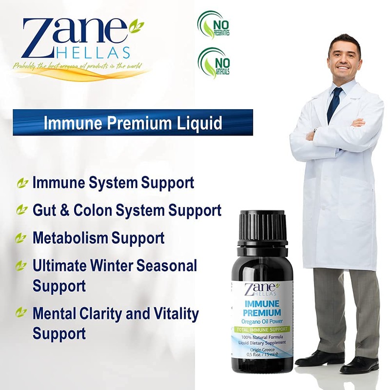 Zane Hellas Immune Premium Total Immune Support. Multiple Defense System.