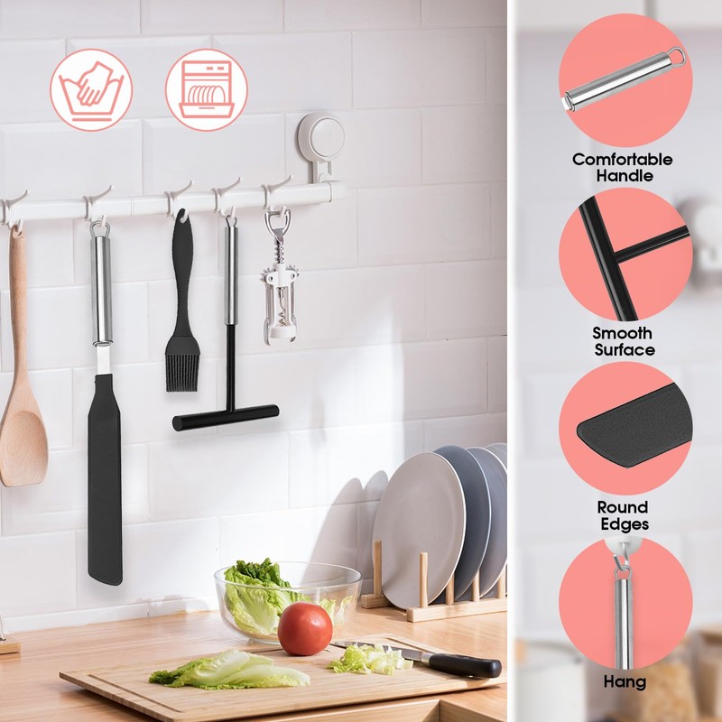 GOTFUN 3 Pieces Crepes Distributor and Spatula Stainless Steel Crepes
