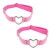 2Pcs Adjustable Punk Rock Thigh Garter Heart Leg Garter Belts