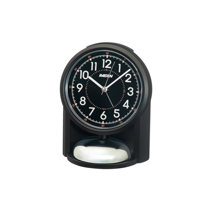 Seiko Clock Alarm Clock Table Clock Analog Loud Black PYXIS