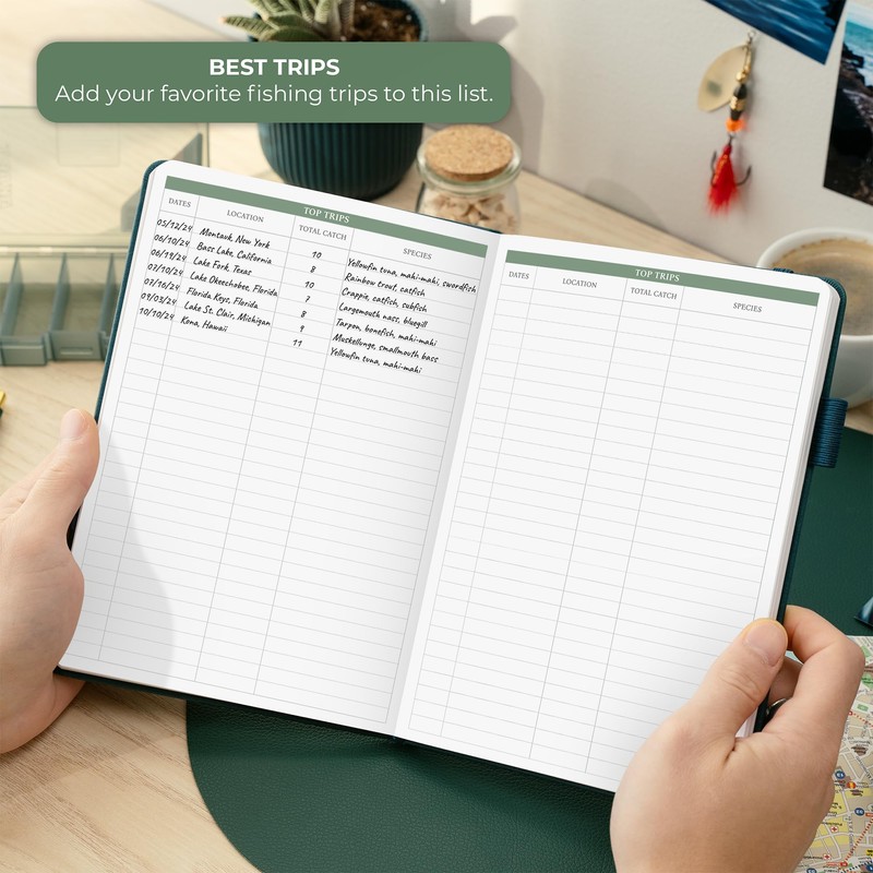 Legend Fishing Log Book – Fisherman Journal Notebook to Record