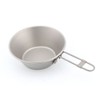 Keith Ti5320 Titanium Folding Handle Camping Bowl Ultralight Base Collapsible
