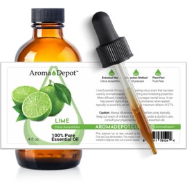 30 ml. Lime Essential Oil 100% Pure Natural, Therapeutic Grade. Ideal for Aromatherapy, Oil Diffuser, & Perfect for Cleaning. Cold Pressed from Fresh Lime Peel. (1 Ounce)