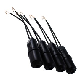 SQXBK 4PCS TV Antenna Connector Outdoor TV Antenna Matching Transformer Balancer TV Converter Black Outdoor TV Antenna Matching Transformer Balancer Wire Length 50MM/1.96Inch