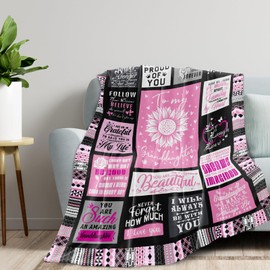 Pozevan Granddaughter Gifts from Grandma Grandpa, Granddaughter Gifts, Gifts for Granddaughter, Great Granddaughter Gifts, Granddaughter Graduation Birthday Blanket Gifts - 60 X 50 inches