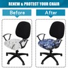 Smiry Printed Office Computer Chair Seat Covers, Stretch Fit Universal