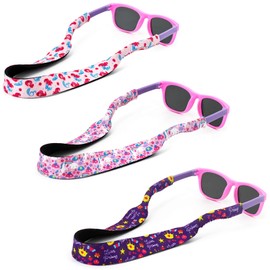 Hzran Eyeglass Strap for Kids, No-Tail Adjustable Glass Retainers for Boys & Girls, Floating Sunglass Lanyard for Children