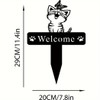 Metal Cat Garden Stakes for Outdoor Decor – Cute Cat