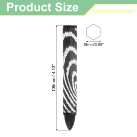 uxcell Lumber Marking Crayons, 12 Pcs Black Hex Wax Tire Marker, 4.1" x 0.59" Hex Waterproof Drawing Crayons Furniture Marker for Wood, Glass, Cartons, Cloth, Stone, Ceramics