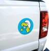 Smurfette Face Automotive Car Refrigerator Locker Vinyl Circle Magnet