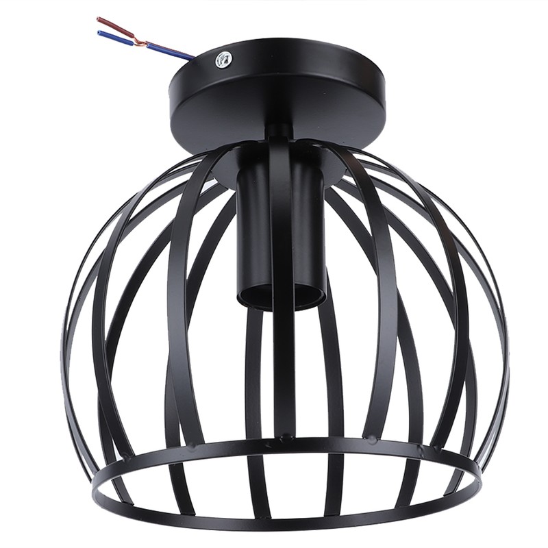 E27 Rustic Cage Chandelier Pendant Light Ceiling Lamp Shade for
