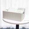 Fabric Storage Bin 3 Pack Foldable Cotton Linen Storage Basket