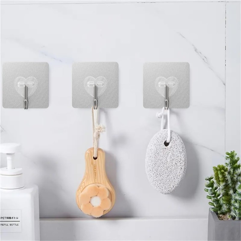 DGYB 20 Pcs Adhesive Hooks for Hanging 22lb Self Adhesive