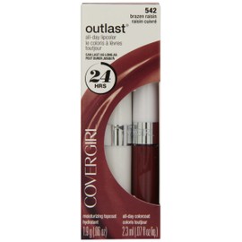 CoverGirl Outlast All Day Two Step Lipcolor, Brazen Raisin 542, 0.13 Ounce