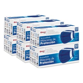 300 Cubrebocas Tricapa Para Adulto Termosellado Tapabocas