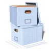 2 Pack File Storage Organizer, Filing Box, Portable File Box