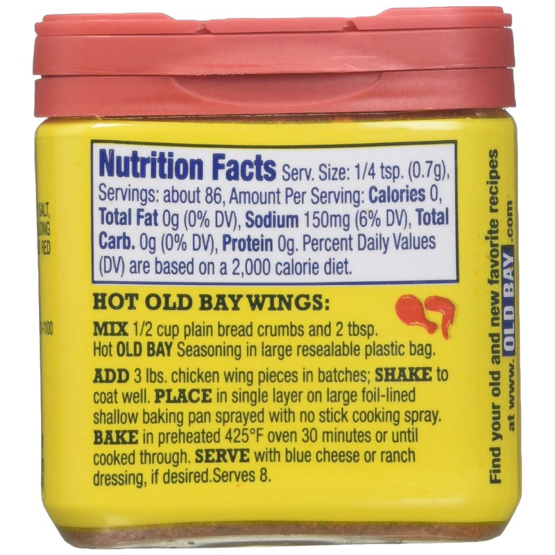Old Bay McCormick Hot Seasoning, 6.36 Ounce (Pack of 3)