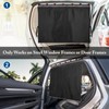 2 Pack Car Window Shades, 2-in-1 Mesh & Blackout Option,