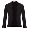Womens Casual Work Office Blazer Open Front Cardigan Jacket Bolero