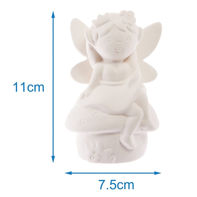 Baker Ross FX590 Ceramic Garden Fairies - Box of 4,