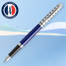Waterman Fountain Pen | Hemisphere French Riviera Collection | Le Lounge Blue | Medium Point | Gift Box