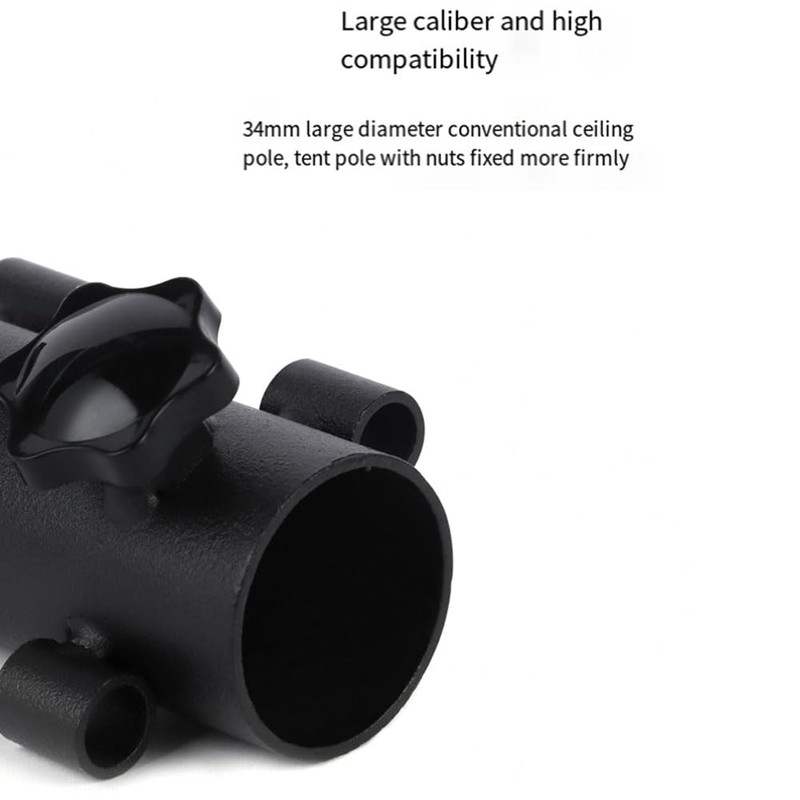 Geieold 2 x Awning Pole Fixing Tube Ground Bracket Windproof