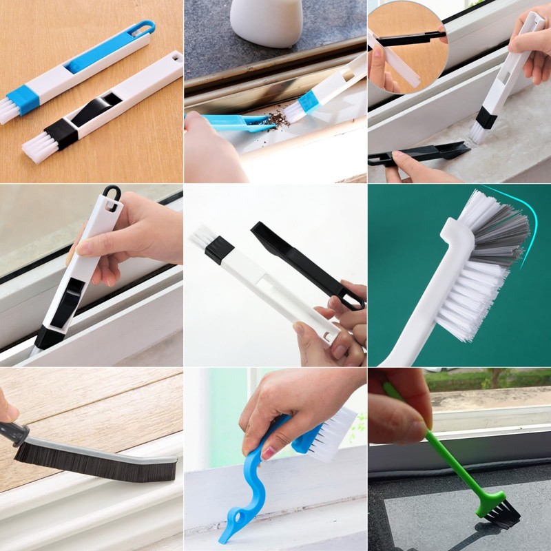 14Pcs Window Track Cleaning Tools, Deep Clean Groove Gap cleaning