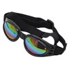 POFET Dog Sunglasses, Foldable Safety Glasses with Adjustable Strap, UV