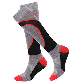 Livingston Men's Thermal Compression Ski Socks Warm Socks for Skiing and Snowboarding, S/M