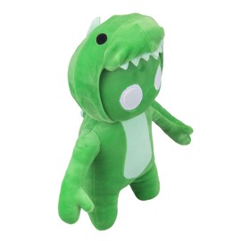 VFM - Gang Beasts Dinosaur Soft Toy Video Game Plush with Hooded Jumper Stuffed Toy Plush Toy Cute Stuffed Plushie, Gifts for Birthday, Valentine's Day Chirstmas - 28cm Green
