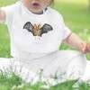 Mr. & Mrs. Panda Organic Baby Bib Bat Wings, White