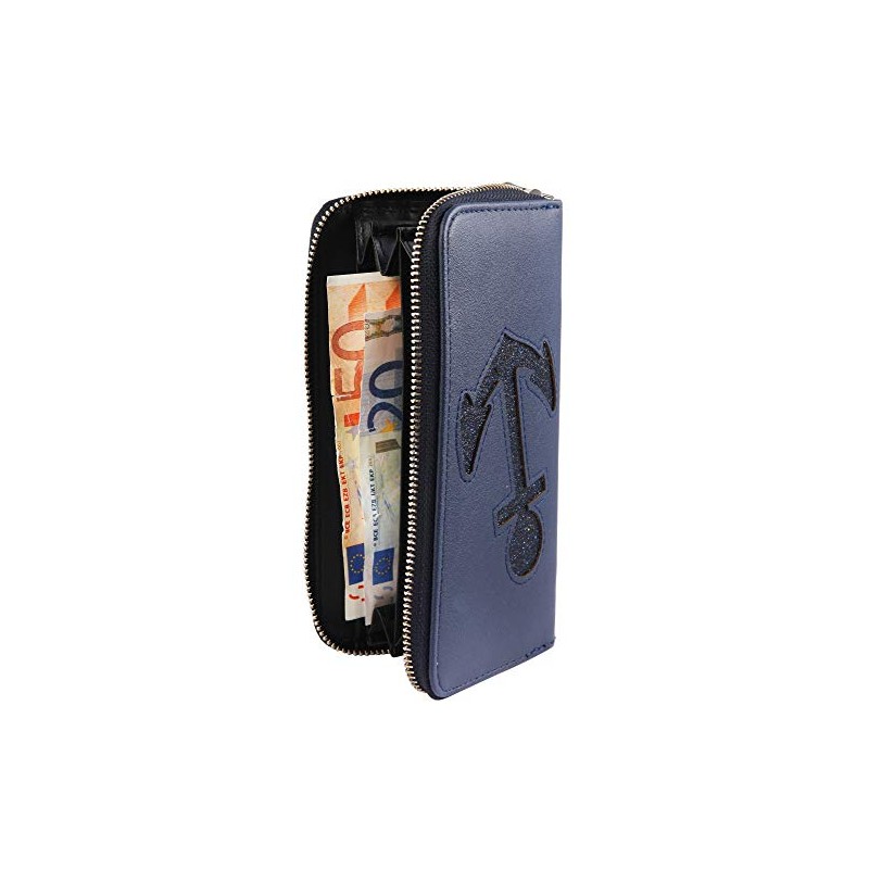3010012 Women's Wallet Imitation Leather Anchor 19 x 10 cm
